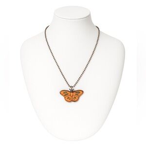 Butterfly Moth Pendant Chain Necklace
